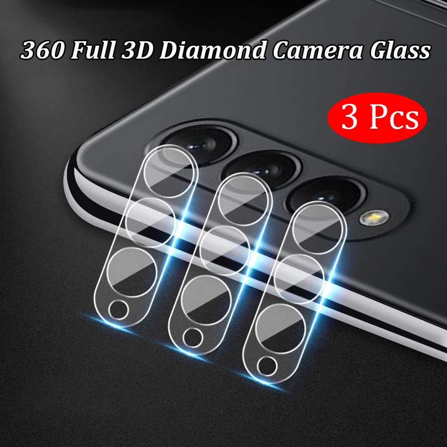 3 шт. закаленное 3d-стекло для объектива Samsung Z Flip3 Fold3 ZFlip3 | Мобильные телефоны и