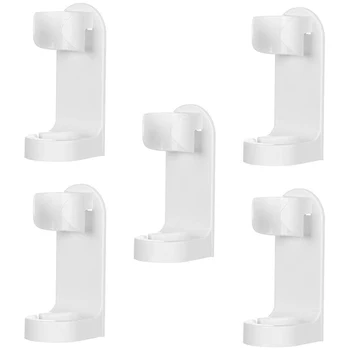

Electric Toothbrush Holder ABS Plastic Self Adhesive Wall Mounted Toothbrush Organizer for Bathroom Shower Room 5Pcs