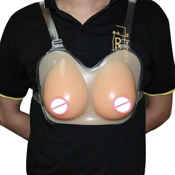 

Sexy Silicone Fake Breast Form Top Quality Realistic Soft Boobs Crossdresser Transgender Queen Transvestite Mastectomy Bra CD
