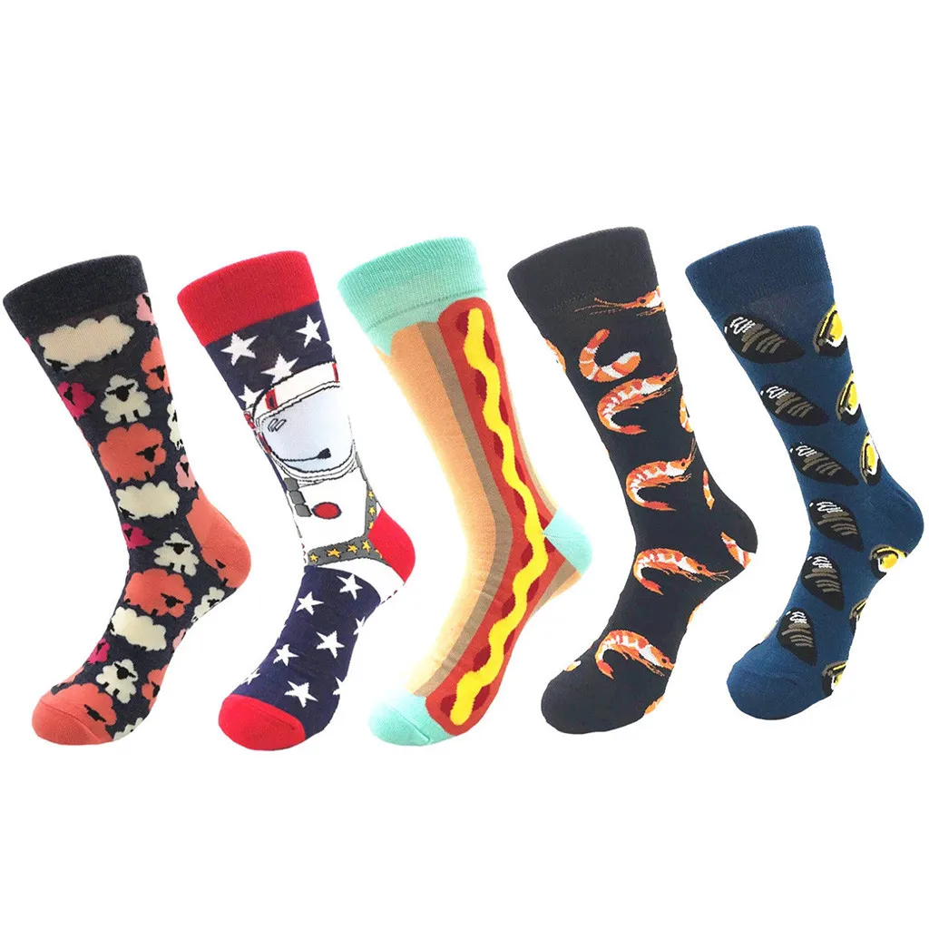 JAYCOSIN рождественские носки женские Мультяшные Забавные милые зимние женские модные хлопковые индивидуальные носки Harajuku 1024