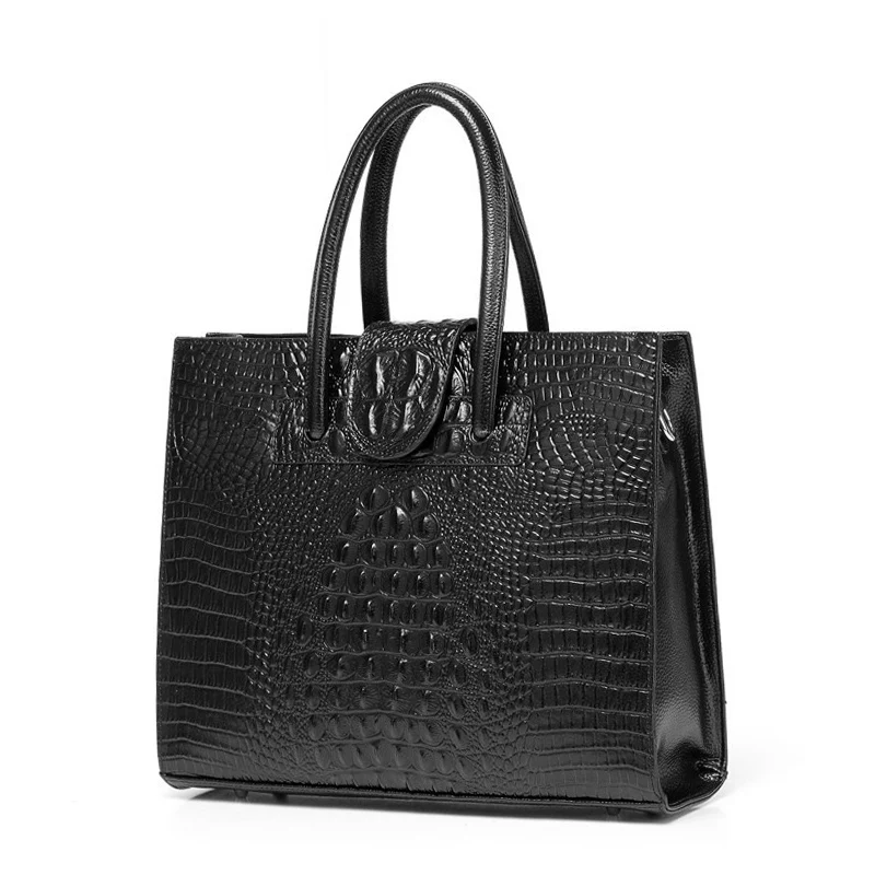 Кожаная женская дизайнерская сумка через плечо с крокодиловым узором роскошная кожаная женская большая сумка женские OL сумки