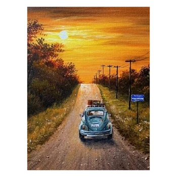 

DIY 5D Diamond Painting Kit for Adults Diamond Art Kit,Paint with Diamonds Embroidery Painting Cross Stitch-Car