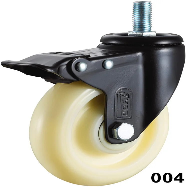 

Manufacturers Direct Selling Truckle 2.5-Inch 3-Inch 4-Inch Screw Brake Nylon Wheel Logistics Industrial Equipment Universal Whe