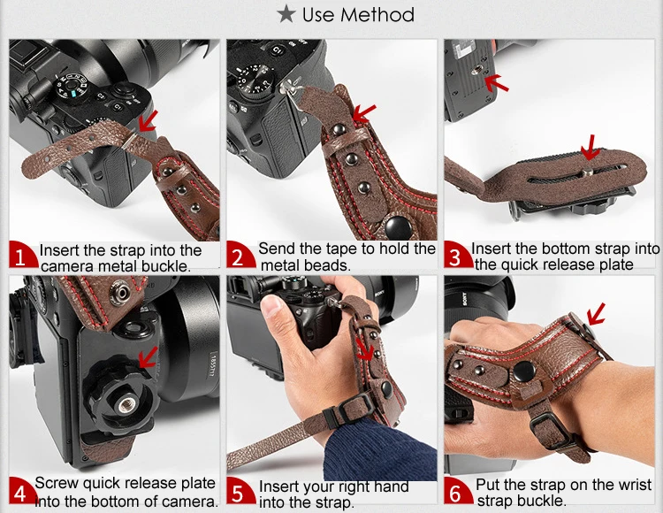 Фотокамера Micro Fiber кожаный ремешок на запястье держатель для рук ремень для Fuji Panasonic Canon Nikon sony Pentax Leica DSLR