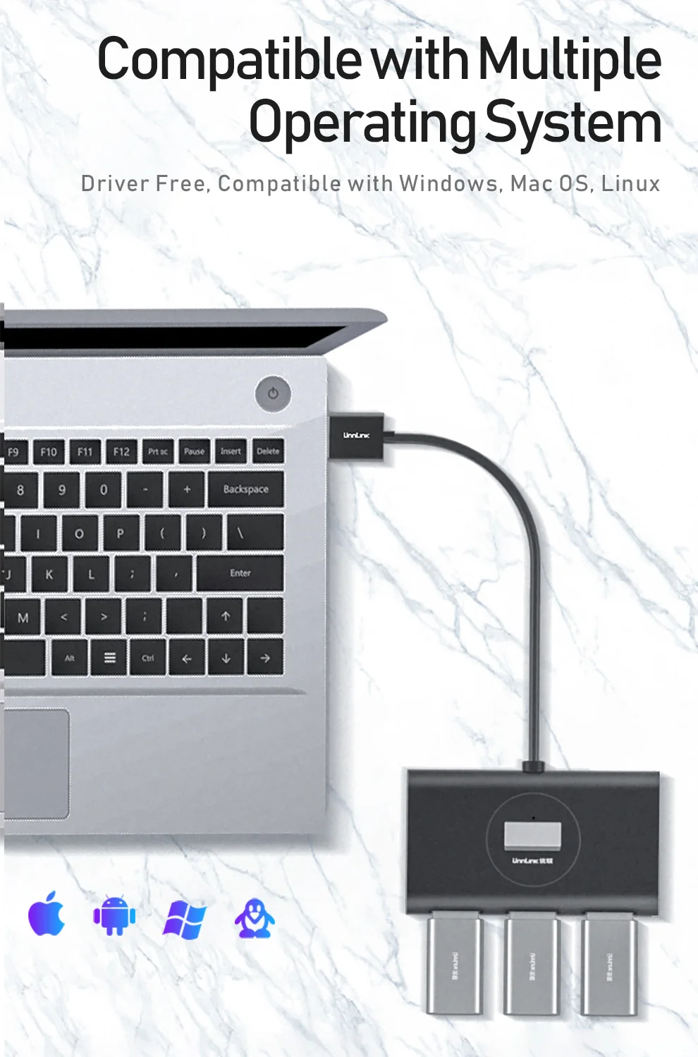 Unnlink 4 Порты и разъёмы usb-хаб USB 3,0 высокоскоростной разветвитель 5 Гбит/с USB удлинитель 0,25 м 0,5 м 1 м 1,5 м 2 м для Deskto ноутбук Тетрадь