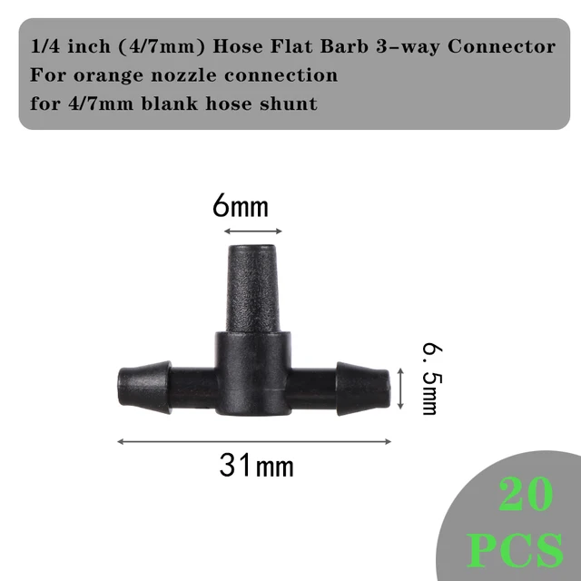 47 to 6mm tee