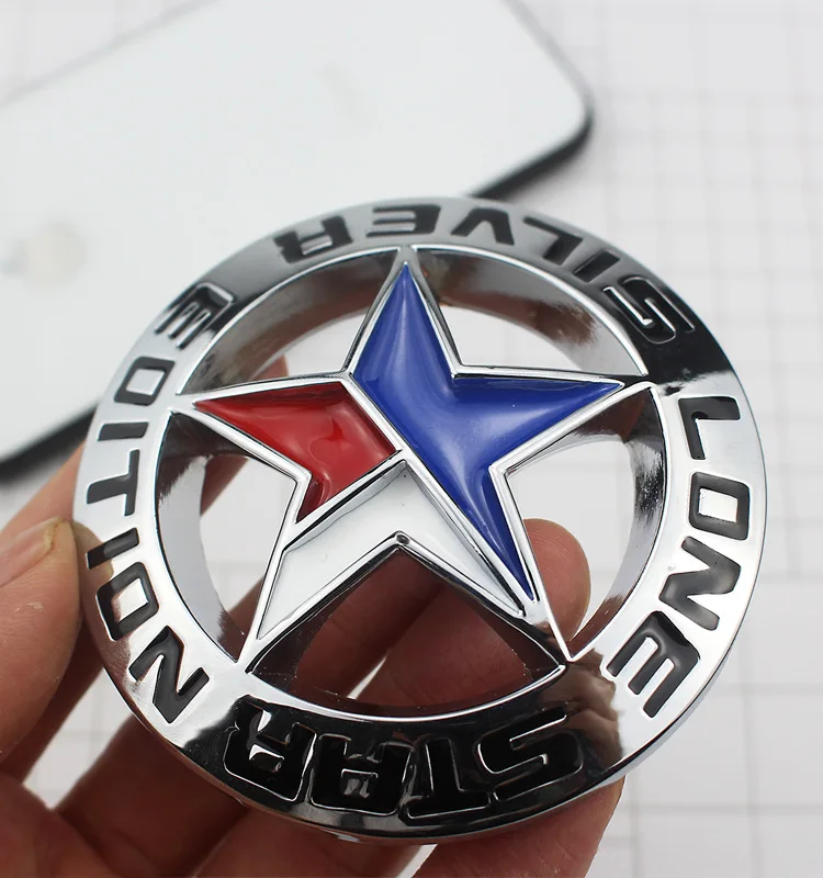 Dodge Автомобильный логотип RAM2500 RAM3500 Lone Star Silver Dodge модифицированный металлический логотип