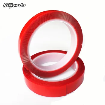 

3 m red double-sided adhesive tape High strength Acrylic gel transparent no traces Stickers for auto interior fixed