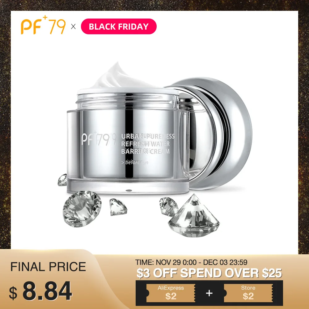 

PF79 Urban Pureness Refresh Water Barrier Cream Face Carem Whitening Moisturizing Skin Care Facial Day Cream