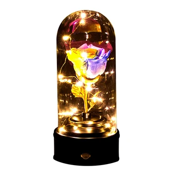 

Eternal Flower Music Box Valentine's Day Gift Eternal Roses Stored In Music Box For Woman's Birthday Or Anniversary Gift