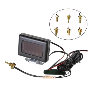 

Tester Auto Engine 12V 24V Professional Tool Car Truck Durable Accessories Water Temperature Gauge Universal Digital Instrument