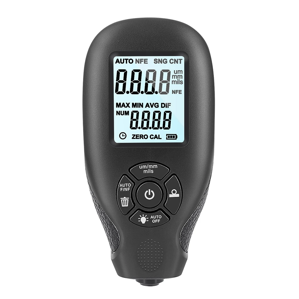 Paint coating meter paint thickness gauge thickness gauge HW-300 0-2000UM high-precision digital backlight automobile film thickness meter car paint coating thickness tester gauge tools