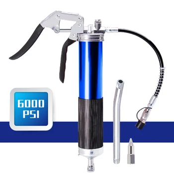 

CarBole Heavy Duty Professional Quality 6000 PSI Pistol Grip Grease Gun Include 12 inch Flex Hose and 6 inch Rigid Extension