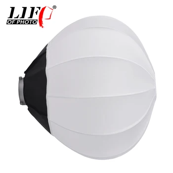 

LIFE OF PHOTO Lantern Style Foldable Softbox Lighting Modifiers Round Shape Soft Box for Studio Speedlite Strobe Flash Light
