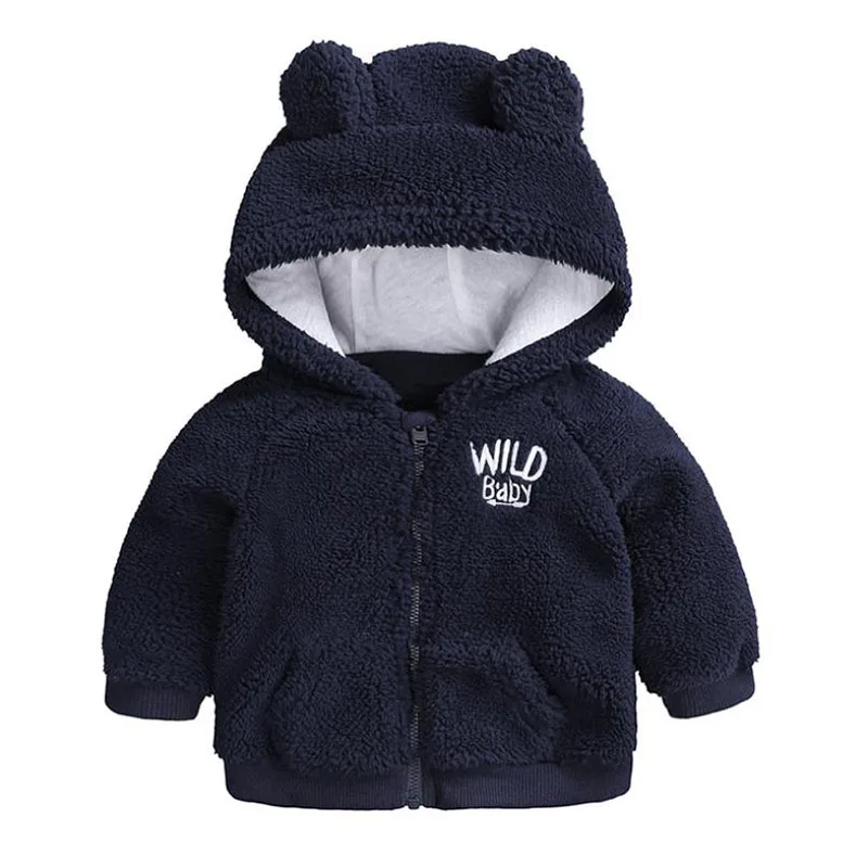 Детские куртки для новорожденных; зимнее пальто для маленьких девочек; хлопковое пальто для малышей 6-24 месяцев; куртка для новорожденных; верхняя одежда - Цвет: Blue