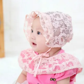 

Baby Sun Hat Toddlers Newborn Baby Girls Boy Hat Lace Flower Caps Kids Spring Summer Baby Hats Soft Bonnet Photography Props
