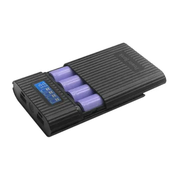 

PE bag protection mobile power box 4 18650 electric LCD display independent display of battery power