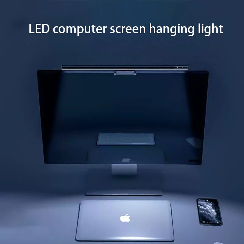 

Computer screen LED hanging light source touch dimm office bedroom work learning reading table lamp.