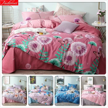 

Plant Flower Pink Pattern Duvet Cover 3/4 pcs Bedding Set Adult Kids Child Soft Cotton Bed Linen King Queen Full Size Bedspreads