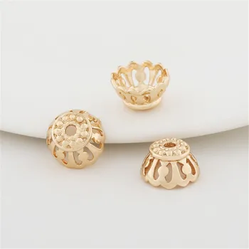 

20 pcs Brass Bead Caps Openwork Bead Caps 10mm BC019