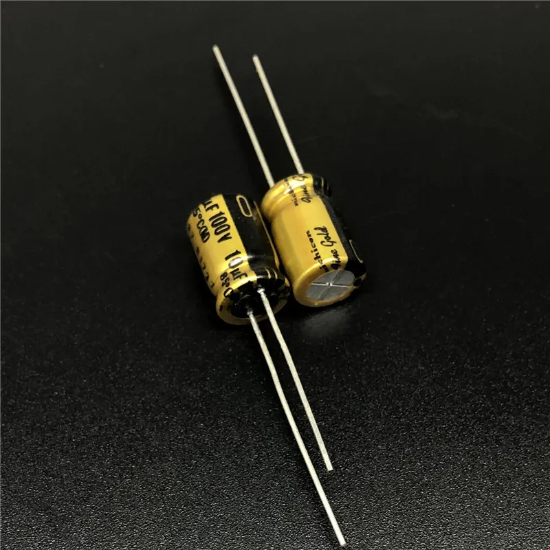 5 шт./50 шт. 10уф 100В NICHICON FG (тонкое золото) 8х11 мм 100V10uF аудио конденсатор высшего