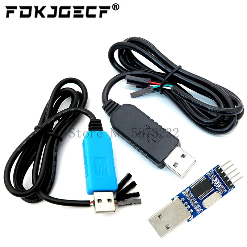 Pl2303 pl2303hx/pl2303ta usb para rs232 ttl conversor adaptador módulo com capa à prova de poeira pl2303hx para cabo de download arduino