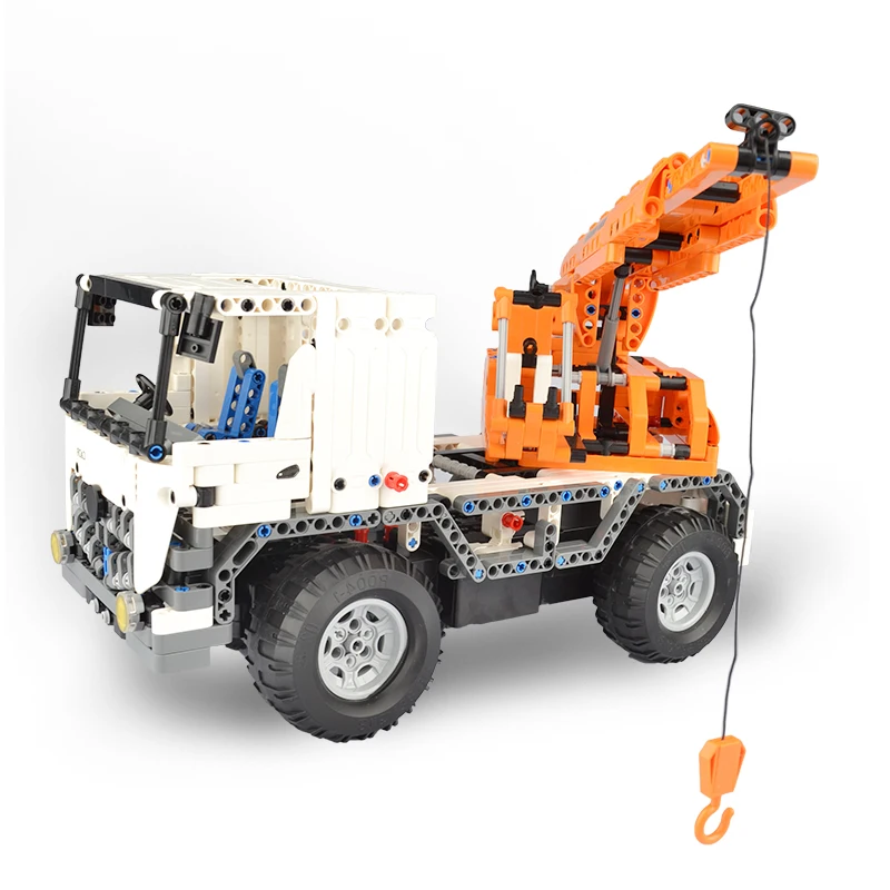 

Double E DIY education Toys RC Mobile Crane Building Blocks with 839Pcs 2in1 technic remote control rc city engineering