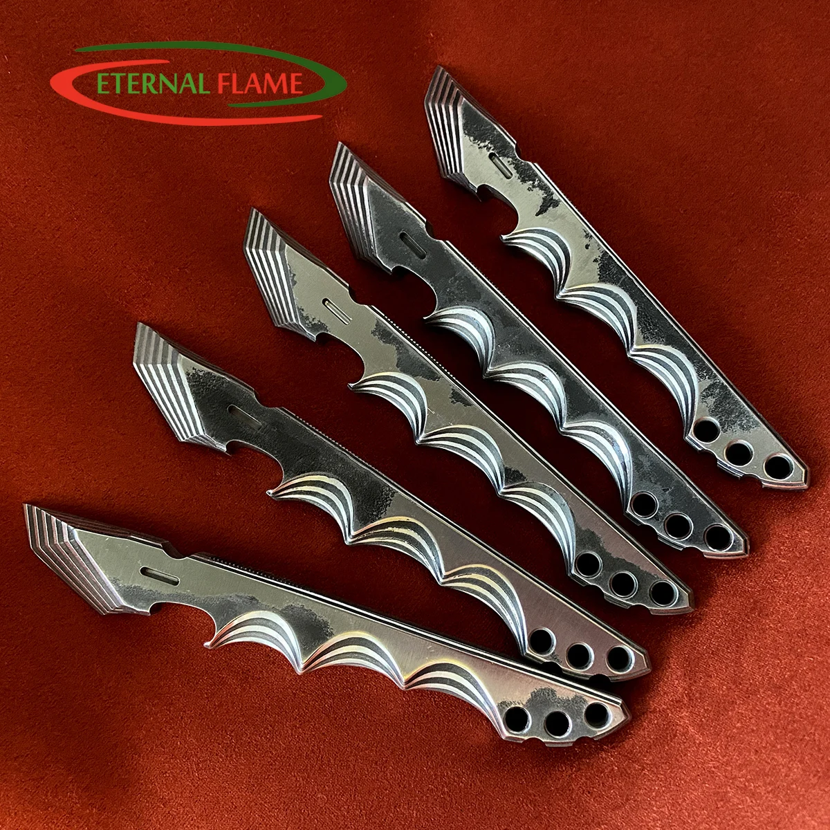 Outdoor Travel Damascus Multi-functional Crowbar Made Of Damascus Billet MultiFunctional Outdoor Tools Portable