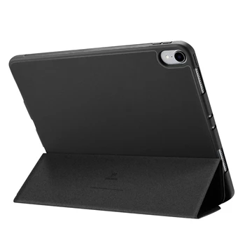

for Ipad Pro 11 Inch PU Bracket Leather Case TPU Protective Case with Press Pen Anti-Lost Card Slot Design Protective Case