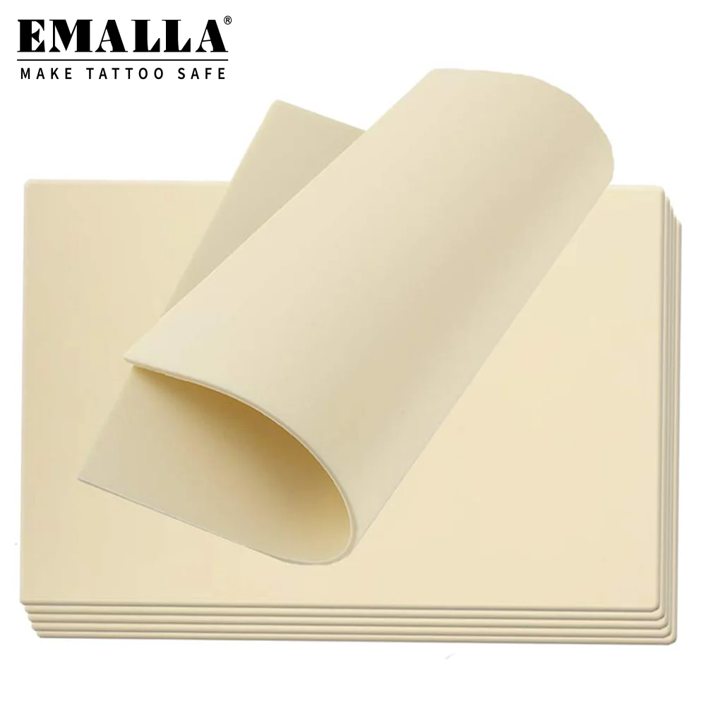 EMALLA 3/5/8/10/15/20/25PCS 15*20*0.1cm Blank Tattoo Practice Skin Double Permanent Makeup Fake Microblading Eyebrow | Красота и
