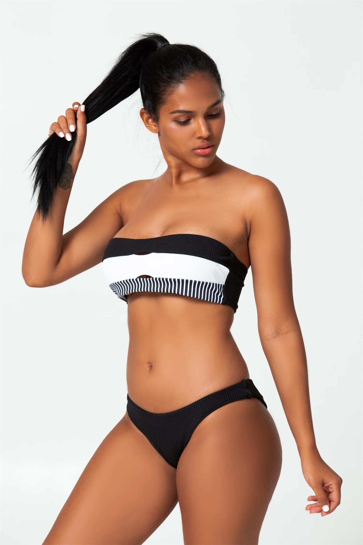 khaki green swimwear