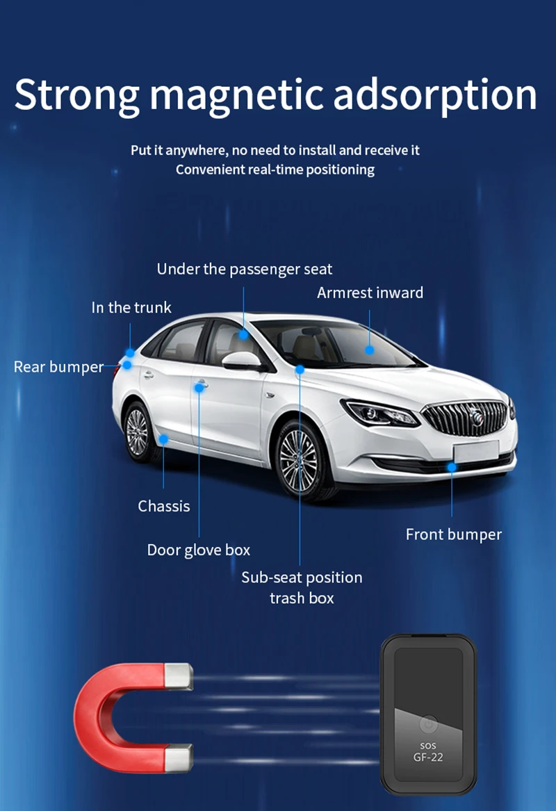 smart alarm keypad GF-22 Mini GPS Tracker GPS Car Tracker Multifunctional Locator Tracker Anti-theft Alarm Global Positioning Device Voice Recorder emergency call button for elderly