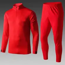 Взрослая футбольная куртка костюм с длинными рукавами мужская футбольная тренировочная форма Повседневная куртка костюм футбольная куртка спортивная одежда с длинными рукавами