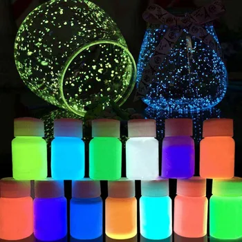 

New Arrival 8 Colors DIY Graffiti Paint Luminous Acrylic Glow In The Dark Pigment Party Walls 35g Drop Shipping
