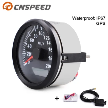 

Universal 85MM GPS Speedometer Speed Gauge Pointer display Odometer 200 kmh Meter ATV Motorcycle Marine Boat Buggy 12V/24V