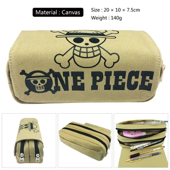 

One Piece Fairy Tail Makeup Cosmetic Brush Travel Bag Case Pen Pencil Pouch Purse Wallet