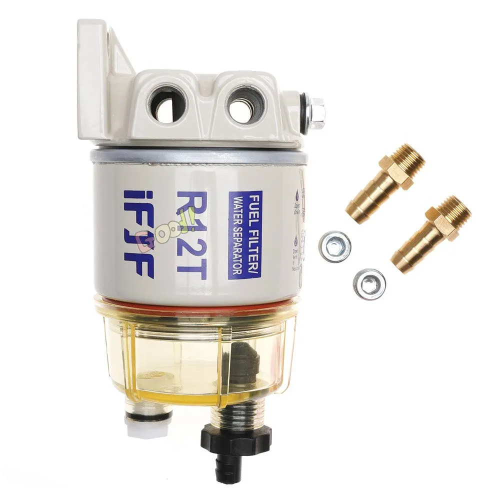 Filtro de Combustível Separador de Água Serve para Motor 4-19 Peças Automotivas Completas Diesel Incluir Quatro Conexões – R12t 120at Npt Zg1