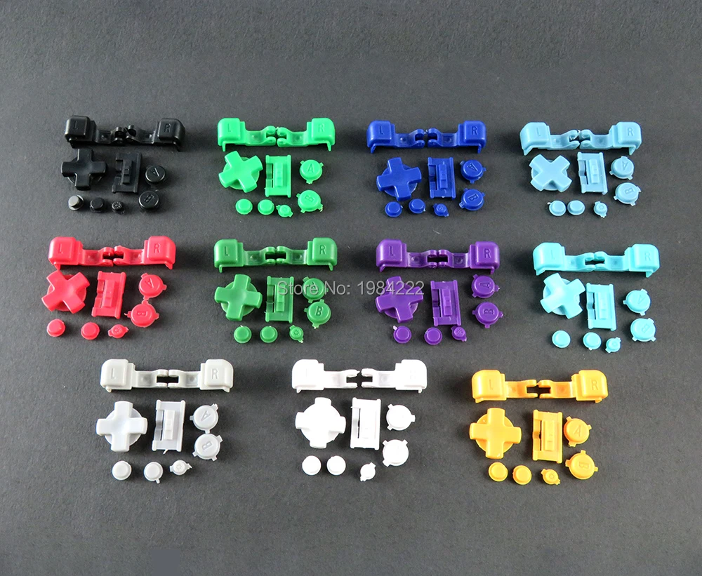 Red Plastic A B Select Start L R Buttons D Pad For GBA SP Full Button Set Red Plastic A B Select Start L R Buttons D Pad For GBA SP Full Button Set
