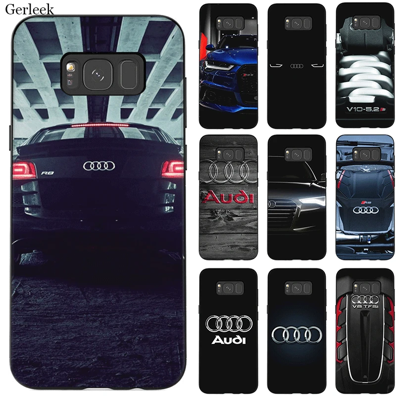 

Desxz Silicone Phone Case For Samsung A3 A5 A6 A7 A8 A9 A10 A30 A40 A50 A70 Plus Cover Audi Logo Bag TPU