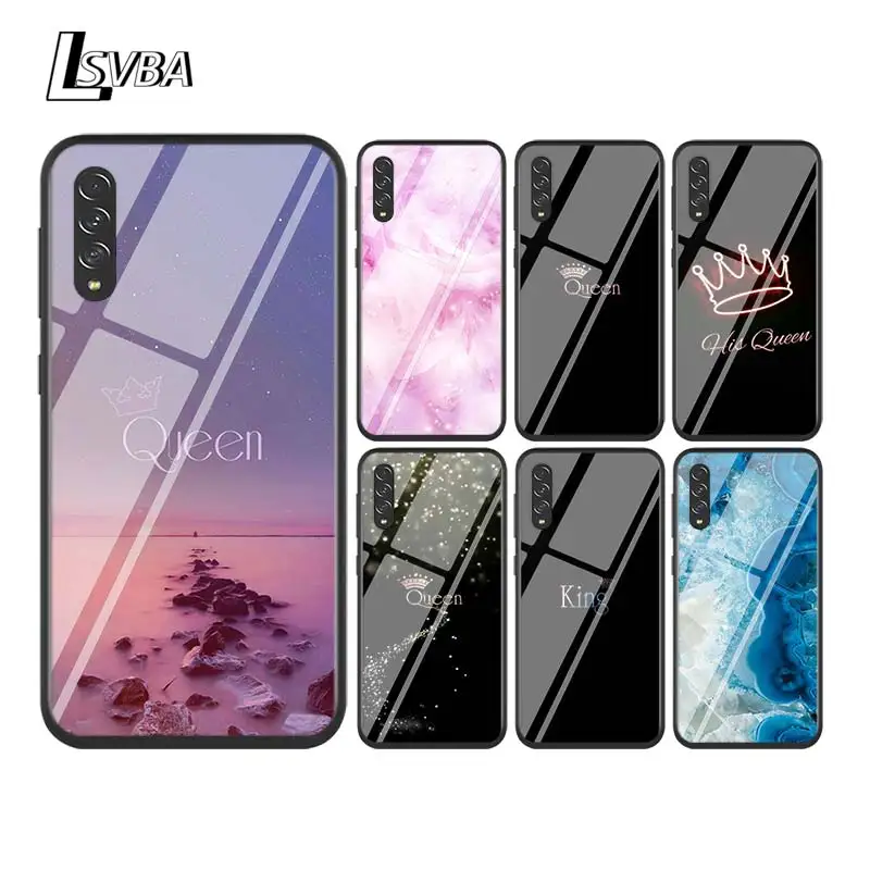 Silicone Soft Cover King Queen Feather for Samsung Galaxy A90 A80 A70S A70 A60 A50S A50 A40S A30 A20E A10S A10 Phone Case | Мобильные