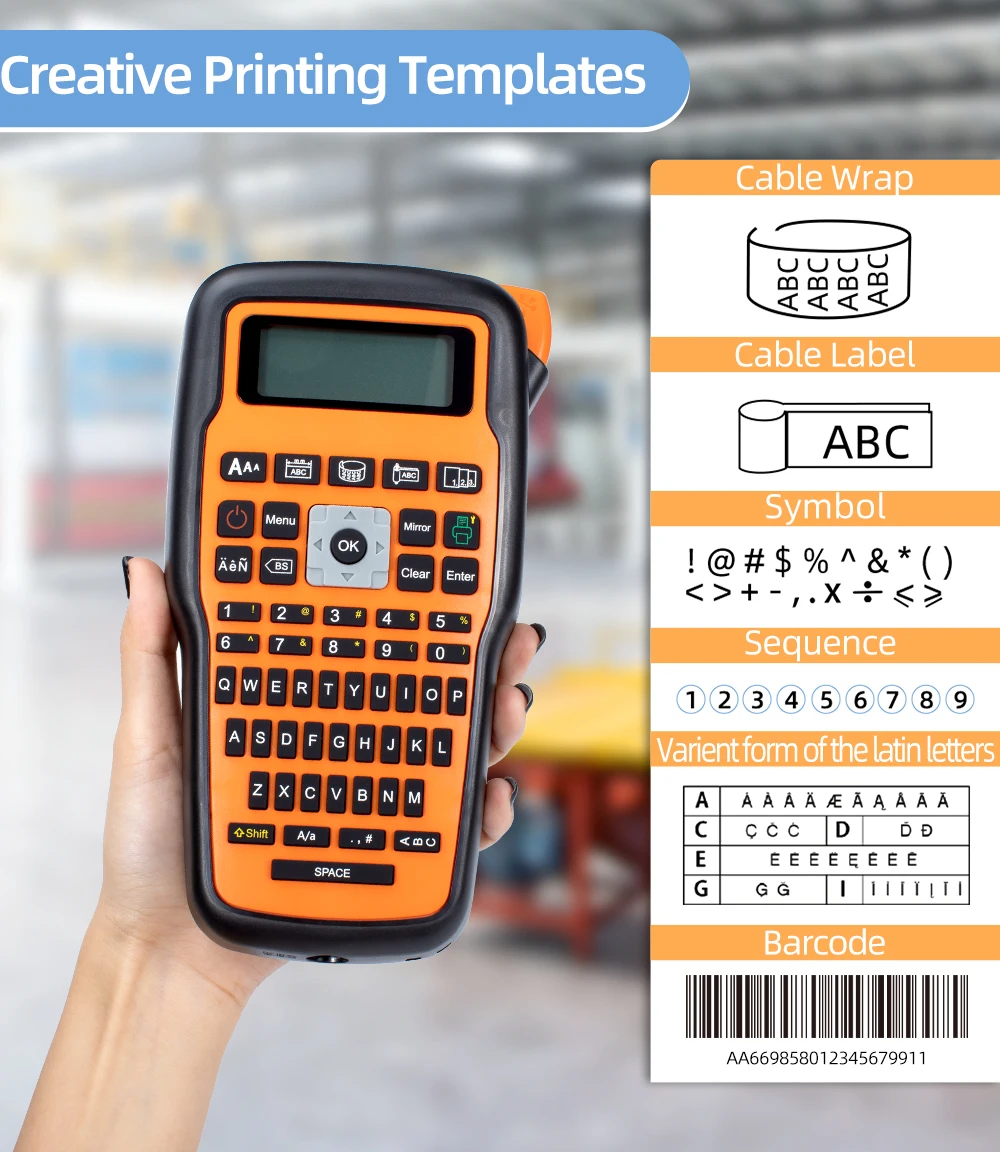 Compatível para Brother Heat Shrink Tube Printer for Wraping Cabel