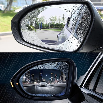 

car rearview mirror waterproof sticker window transparent film Anti fog anti-glare window foil auto protective stickers 2Pcs/Set
