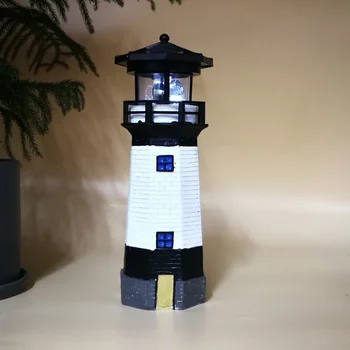 

Solar Powered Lighthouse Decorative Light Waterproof Solar Led Lighthouse Lamp Garden Yard Landscape Pathway Decoration