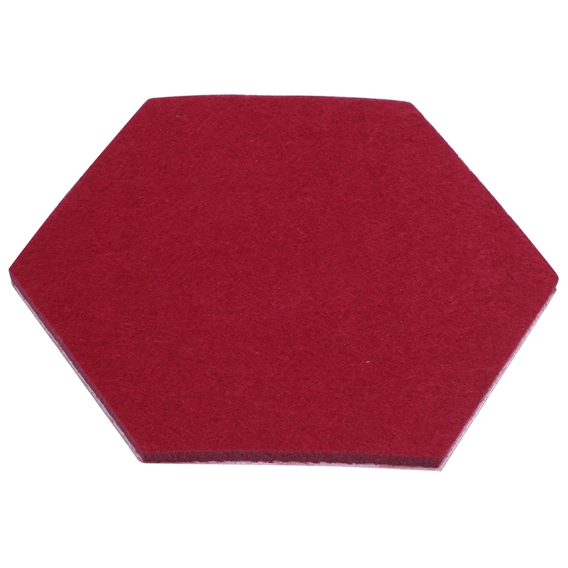 

Hexagon Pad Cork Board/Pin Board, 9-Pack Colorful Wall Tiles Memo Felt Board For Wall Stickers Home Decors