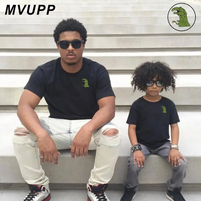 MVUPP 2019 Семейные одинаковые наряды футболка одежда для маленьких мальчиков отца