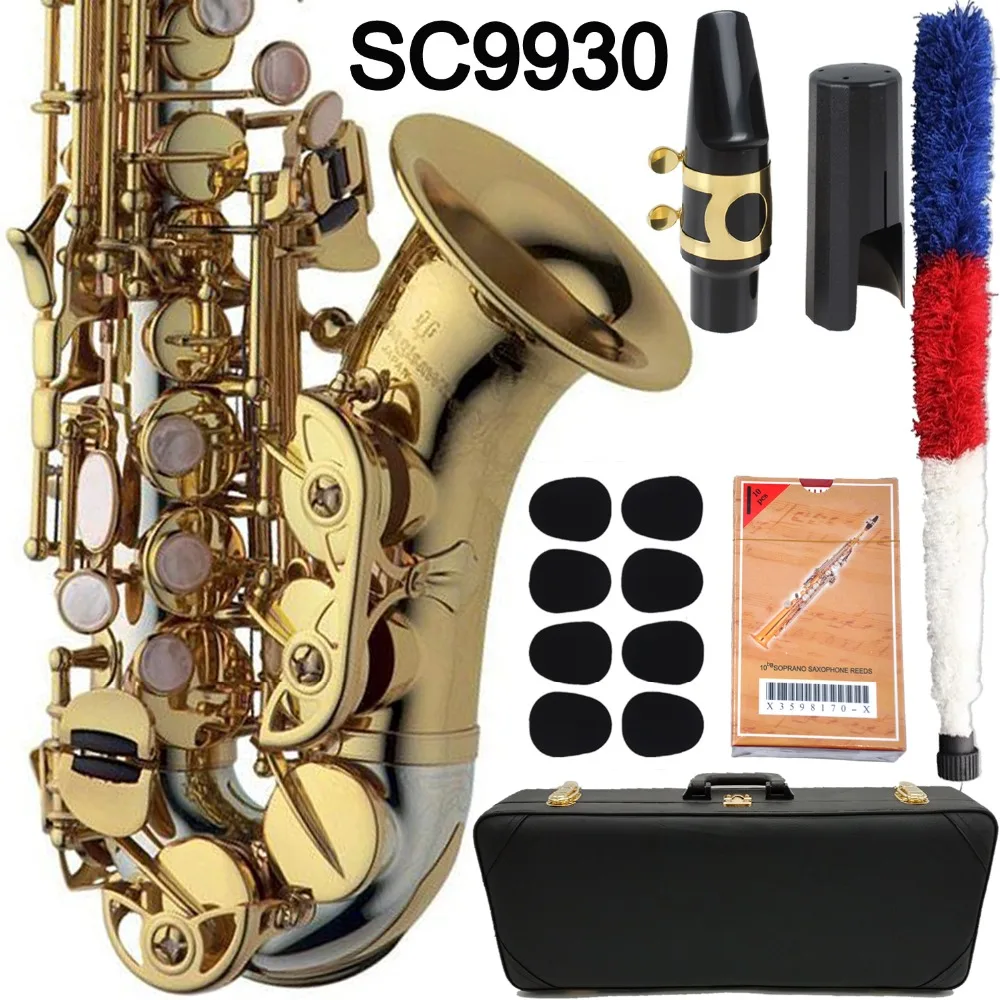 MFC Curved Soprano Saxophone SC9930 Gold Lacquer Silvering Curved