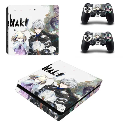 ONINAKI PS4 тонкий стикер кожи для playstation 4 консоли и 2 контроллера PS4 тонкий скины стикер s Наклейка Винил - Цвет: KYSP4S-1339