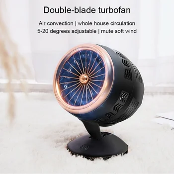 

4 Types Creative Mini Fan Household Double Leaf Fan Cooler USB Interface Powered Personal Fan For Home Office