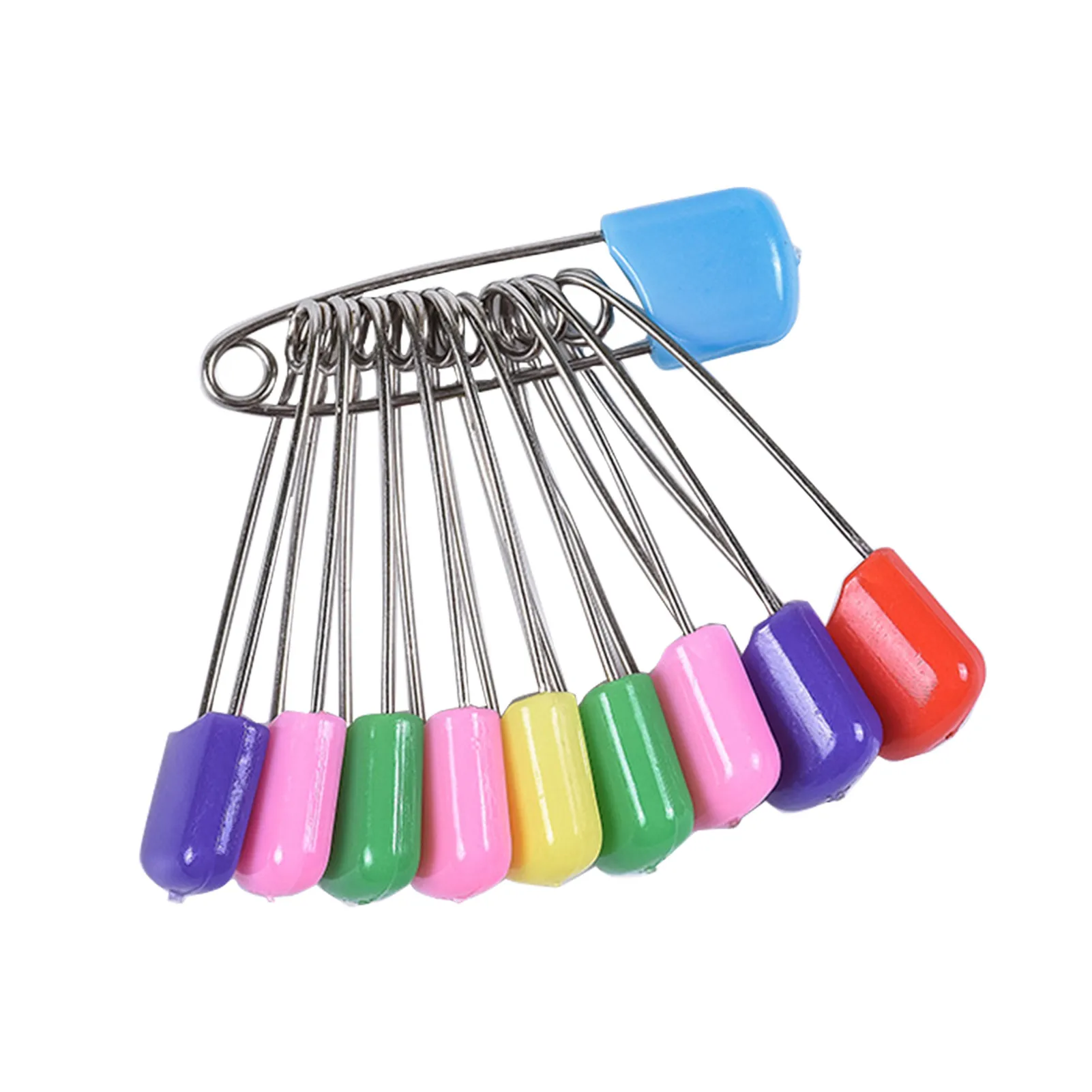 10pcs Baby Cloth Diaper Nappy Safety Pin Accessories Mixed Color Security Locking Brooch Buckles Apparel PP Head Home Craft | Канцтовары