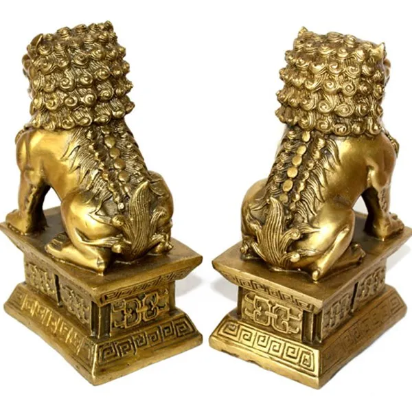 Chinese-brass-copper-statue-Foo-Dogs-Lions-pair-A-female-lion-on-the-talisman-of (1)